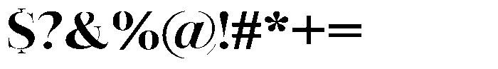 Vintora Serif Vintora Extra Bold Semi Expanded Font OTHER CHARS