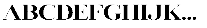 Vintora Serif Vintora Extra Bold Semi Expanded Font UPPERCASE