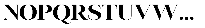 Vintora Serif Vintora Extra Bold Semi Expanded Font UPPERCASE