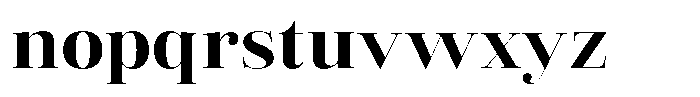 Vintora Serif Vintora Extra Bold Semi Expanded Font LOWERCASE
