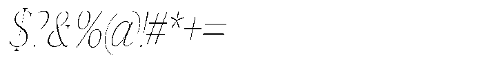 Vintora Serif Vintora Extra Light Condensed Italic Font OTHER CHARS