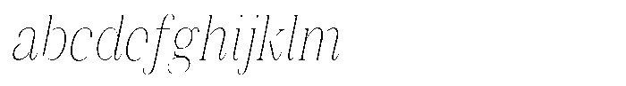 Vintora Serif Vintora Extra Light Condensed Italic FONT