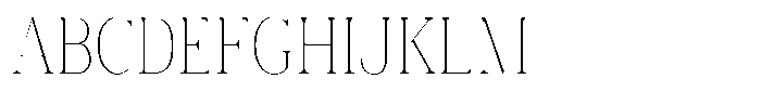 Vintora Serif Vintora Extra Light Condensed Font UPPERCASE