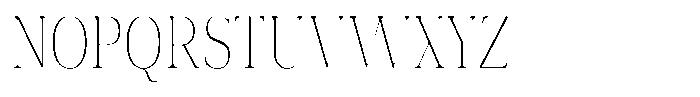 Vintora Serif Vintora Extra Light Condensed Font UPPERCASE