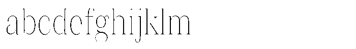Vintora Serif Vintora Extra Light Condensed FONT