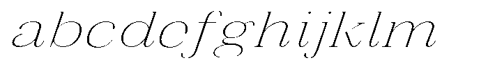 Vintora Serif Vintora Extra Light Exp Italic FONT