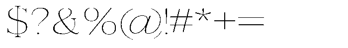 Vintora Serif Vintora Extra Light Expanded Font OTHER CHARS