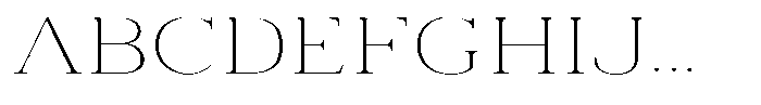 Vintora Serif Vintora Extra Light Expanded Font UPPERCASE