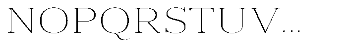Vintora Serif Vintora Extra Light Expanded Font UPPERCASE