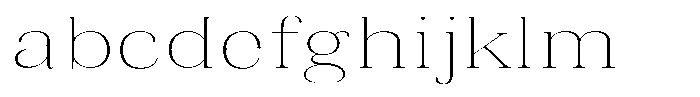 Vintora Serif Vintora Extra Light Expanded FONT