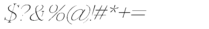 Vintora Serif Vintora Extra Light Sem Exp Italic Font OTHER CHARS