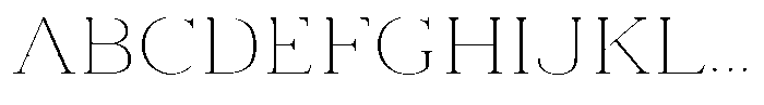 Vintora Serif Vintora Extra Light Sem Exp Font UPPERCASE