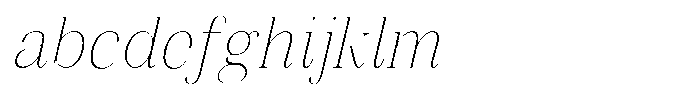 Vintora Serif Vintora Extra Light Semi Condensed Italic FONT