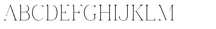 Vintora Serif Vintora Extra Light Semi Condensed Font UPPERCASE