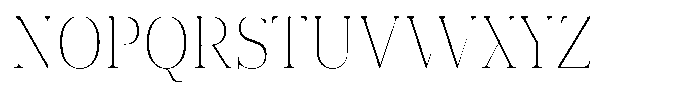Vintora Serif Vintora Extra Light Semi Condensed Font UPPERCASE