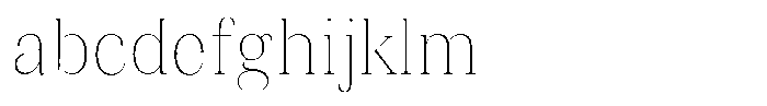 Vintora Serif Vintora Extra Light Semi Condensed FONT