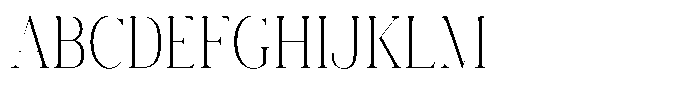 Vintora Serif Vintora Light Condensed Font UPPERCASE