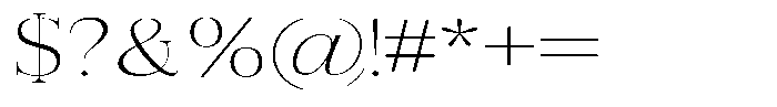 Vintora Serif Vintora Light Expanded Font OTHER CHARS