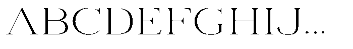 Vintora Serif Vintora Light Expanded Font UPPERCASE