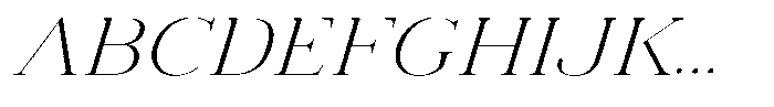 Vintora Serif Vintora Light Sem Exp Italic Font UPPERCASE
