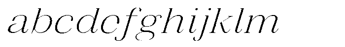 Vintora Serif Vintora Light Sem Exp Italic FONT
