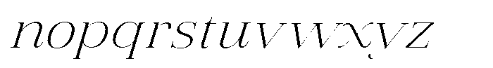 Vintora Serif Vintora Light Sem Exp Italic Font LOWERCASE