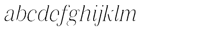 Vintora Serif Vintora Light Semi Condensed Italic FONT