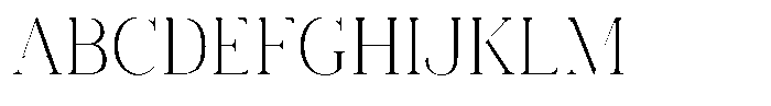 Vintora Serif Vintora Light Semi Condensed Font UPPERCASE