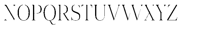 Vintora Serif Vintora Light Semi Condensed Font UPPERCASE