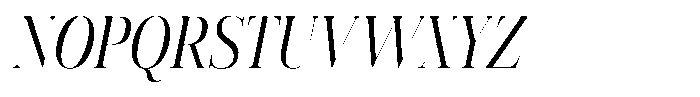 Vintora Serif Vintora Medium Condensed Italic Font UPPERCASE