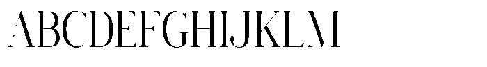 Vintora Serif Vintora Medium Condensed Font UPPERCASE