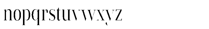 Vintora Serif Vintora Medium Condensed Font LOWERCASE