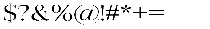 Vintora Serif Vintora Medium Expanded Font OTHER CHARS