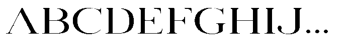 Vintora Serif Vintora Medium Expanded Font UPPERCASE