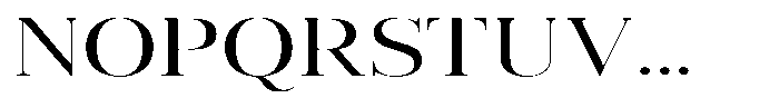 Vintora Serif Vintora Medium Expanded Font UPPERCASE