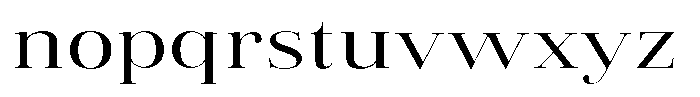 Vintora Serif Vintora Medium Expanded Font LOWERCASE