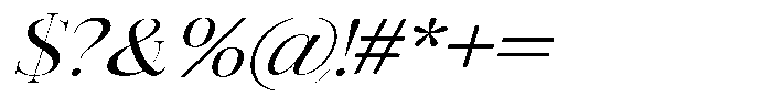 Vintora Serif Vintora Medium Sem Exp Italic Font OTHER CHARS