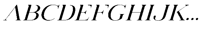 Vintora Serif Vintora Medium Sem Exp Italic Font UPPERCASE
