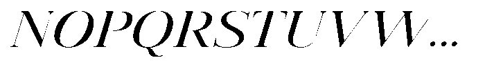 Vintora Serif Vintora Medium Sem Exp Italic Font UPPERCASE