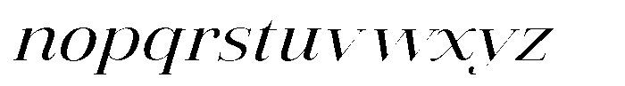 Vintora Serif Vintora Medium Sem Exp Italic Font LOWERCASE