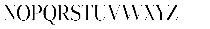 Vintora Serif Vintora Medium Semi Condensed Font UPPERCASE