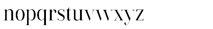 Vintora Serif Vintora Medium Semi Condensed Font LOWERCASE