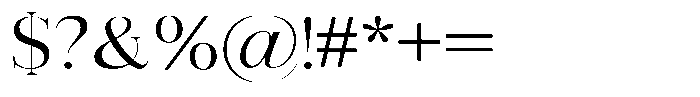 Vintora Serif Vintora Medium Semi Expanded Font OTHER CHARS