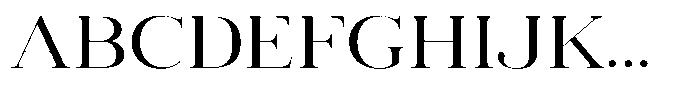 Vintora Serif Vintora Medium Semi Expanded Font UPPERCASE