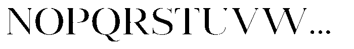 Vintora Serif Vintora Medium Semi Expanded Font UPPERCASE