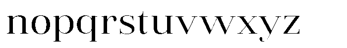 Vintora Serif Vintora Medium Semi Expanded Font LOWERCASE