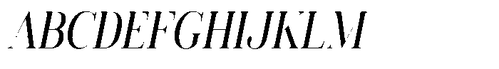 Vintora Serif Vintora Sem Bold Condensed Italic Font UPPERCASE