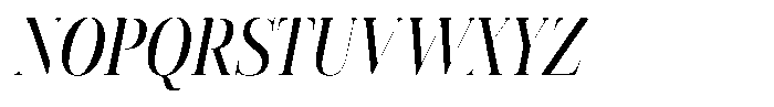 Vintora Serif Vintora Sem Bold Condensed Italic Font UPPERCASE