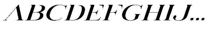 Vintora Serif Vintora Sem Bold Exp Italic Font UPPERCASE