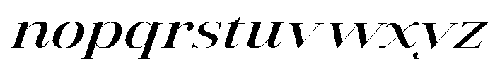 Vintora Serif Vintora Sem Bold Exp Italic Font LOWERCASE